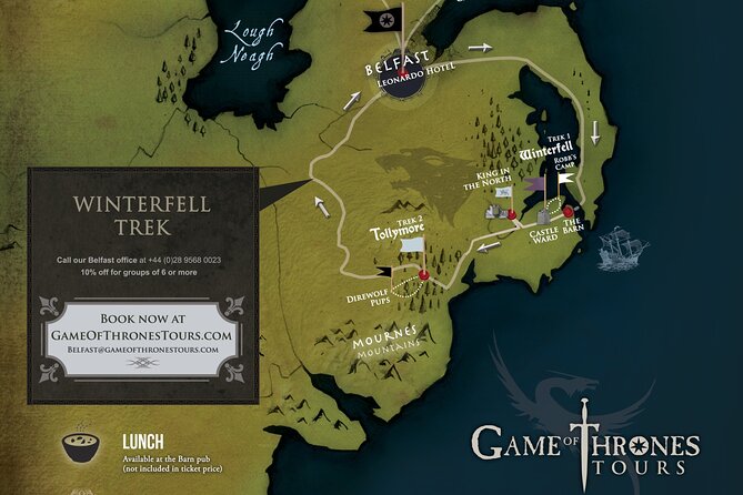 From Belfast: Game of Thrones Winterfell Locations Trek - Inch Abbey and the King in the North photo stop
