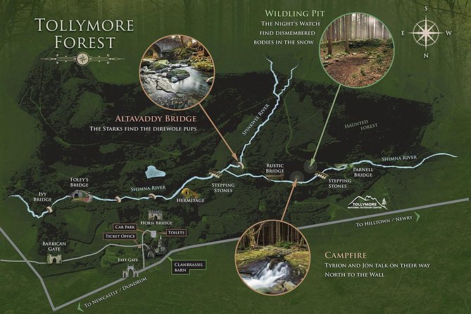 Game of Thrones - Tollymore Forest Trek - Tyrion and Jon’s campfire setting