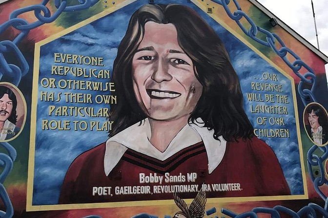 Official World Famous Belfast Black Taxi Tour - The final mural stops on Sherbrook Close