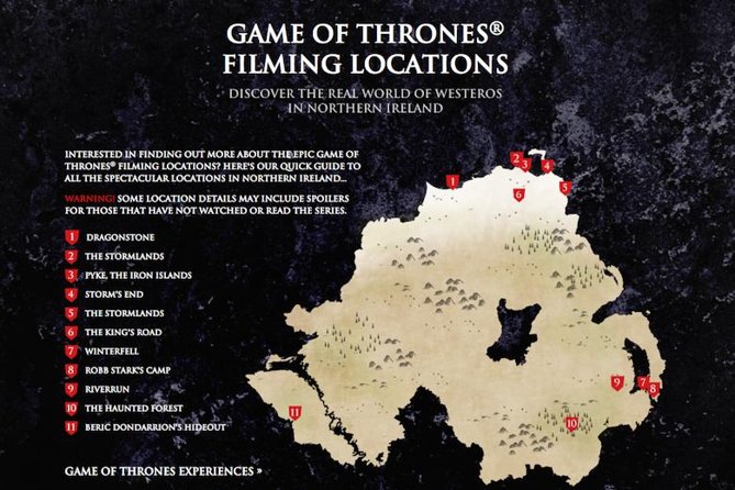 Private Game of Thrones including Giant's Causeway Causeway Coast Rope Bridge - Dunluce Castle, a ruin over the sea